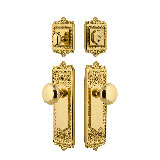 Nostalgic Warehouse Egg & Dart Entry Set with Porcelain Knob
