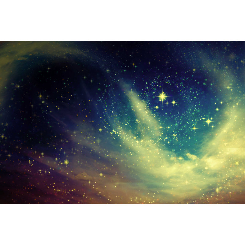 Ciel nocturne avec étoiles - impression sur toile tendue, H 20 po x l 30 po