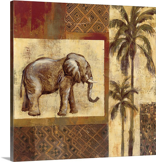 Safari Sketch " Safari Sketches I " by Silvia Vassileva Canvas On Demand 