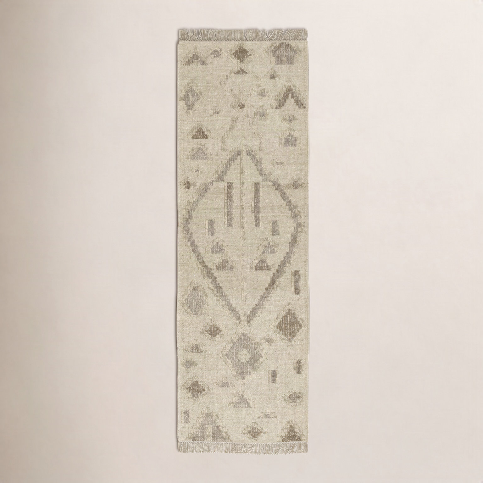 Arlan Natural Hand-Woven Geometric Rug, Runner 2'3" X 8'