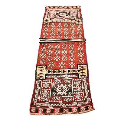 2x6 Red and Beige Turkish Oushak Runner
