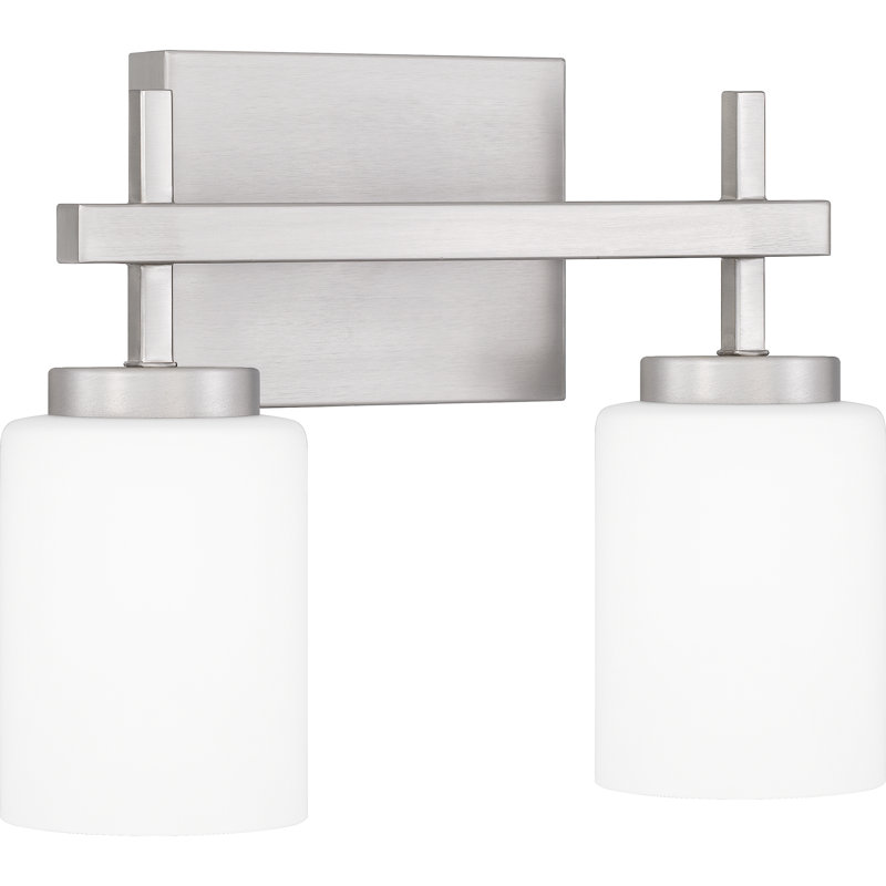  Éclairage de salle de bain à 2 lumières DEL à intensité variable, Nickel brossé