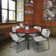 Kee Round Breakroom Table Top, 4 Restaurant Stack Chairs