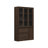 80'' H X 47.4'' W 3-Drawer Display Bookcase With Glass Doors-1264894390