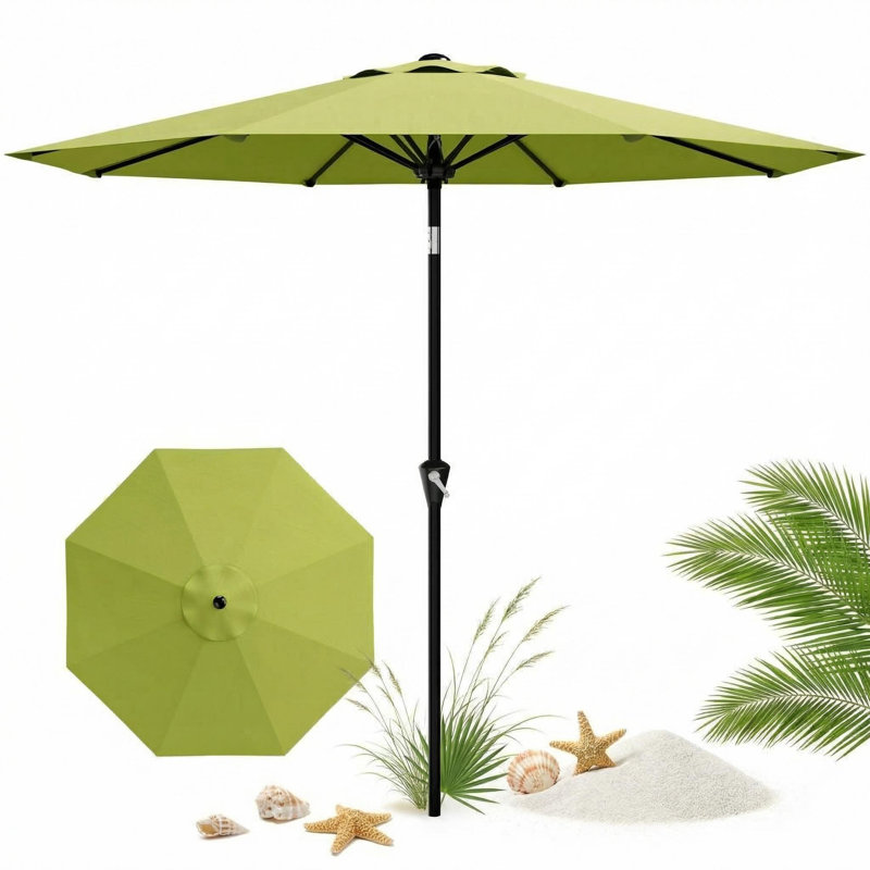 107cm Balcony Parasol, Green