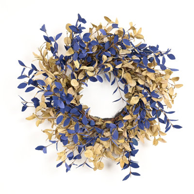 24" Handcrafted Eucalyptus No Holiday Wreath