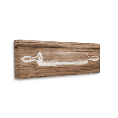 " Rustic Kitchen Rolling Pin " by Lil' Rue Painting Print