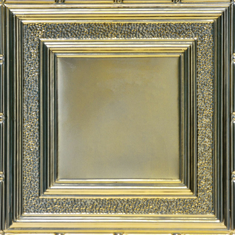 Carreau de plafond en fer-blanc 2 pi x 2 pi Country Cork, Pépite d'or