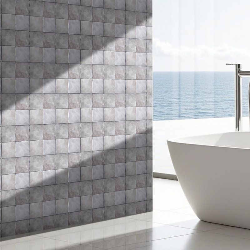 23cm x 23cm Peel and Stick Tile, Grey