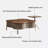 Modern Simple Style Coffee Table Set