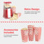 VonShef Hot Air Popcorn Popper, Cinema Style Machine