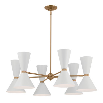 Phix 12 - Light Steel Dimmable Chandelier