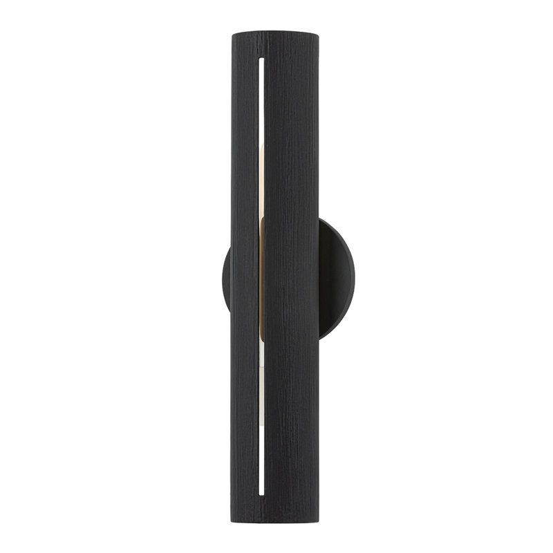 Brandon 2 Light Wall Sconce, Textured Black