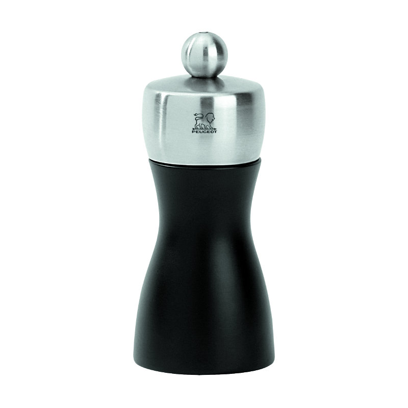 Peugeot Saveurs, Fidji - Pepper Mill, 15.2cm H x 5.2cm W x 5.2cm D, Matte Black