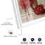 Décoration murale «Blooming Step Shadowbox» par Notoriart, cadre blanc, 21 x 31-223715635-223715633