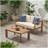 GENSER LOVESEAT & COFFEE TABLE