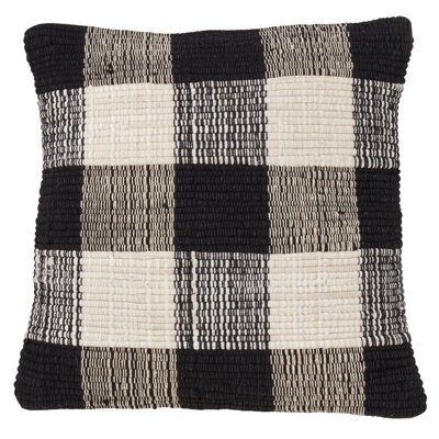 Plaid Cotton Throw Pillow Cover & Insert