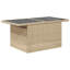 Ensemble de canapé de jardin en rotin PE Vidaxl, acier thermolaqué grand