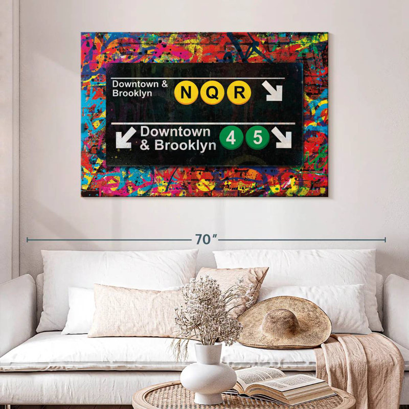Sireci New York Subway Directions, 32" H x 48" W