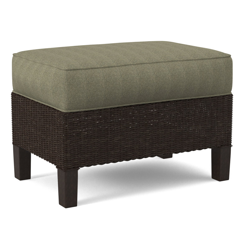Gibraltar Ottoman, White Performance Fabric; 0851-94, Java
