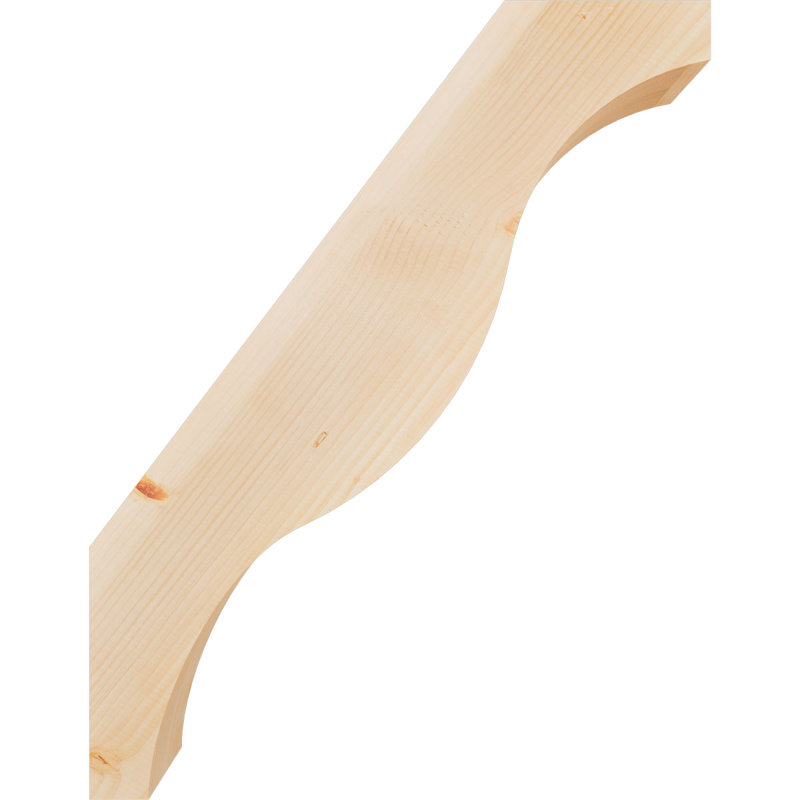Attelle de genou Funston, Sapin de Douglas, Lisse, H 36 po x l 5,5 po x P 28 po