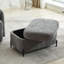 Banc de rangement rembourré en l 30,3 po avec repose-pieds en chenille pour le salon, le vestibule et le couloir-1093457912