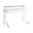 2-Drawer Writing Desk, Glossy White and Chrome-1812447082