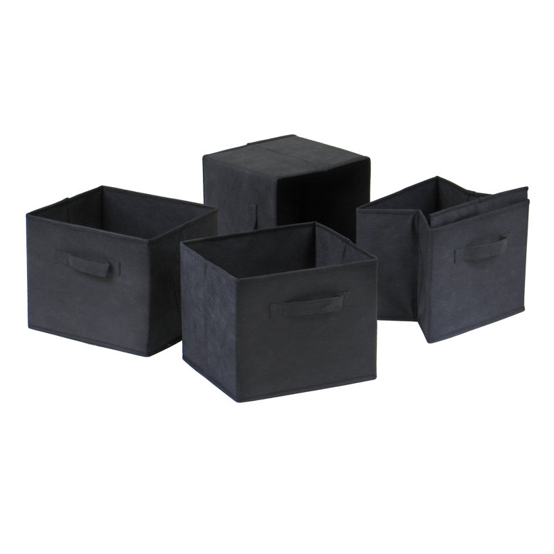 Eleia 4 Drawer Storage Drawer, Black
