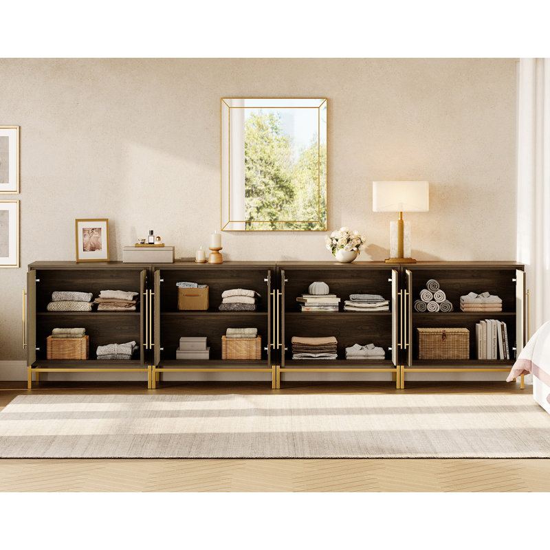  Commode en cuir, ensemble de 2