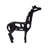 Metal Aluminum Giraffe Figurine - Contemporary Decorative Sculpture with Cutout Design-118465925