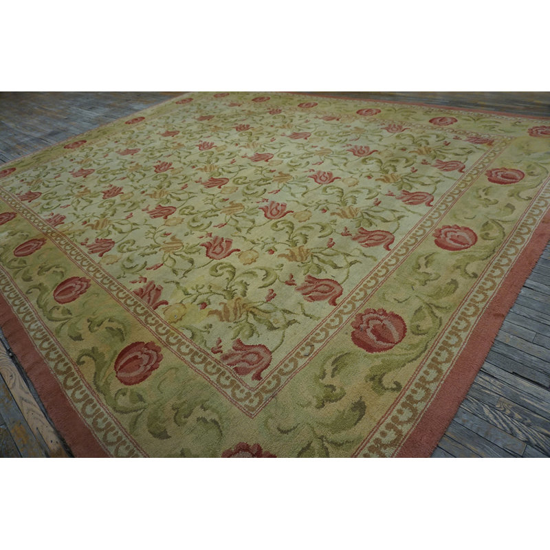 Antique Large Spanish Carpet Europe Knotted Rug