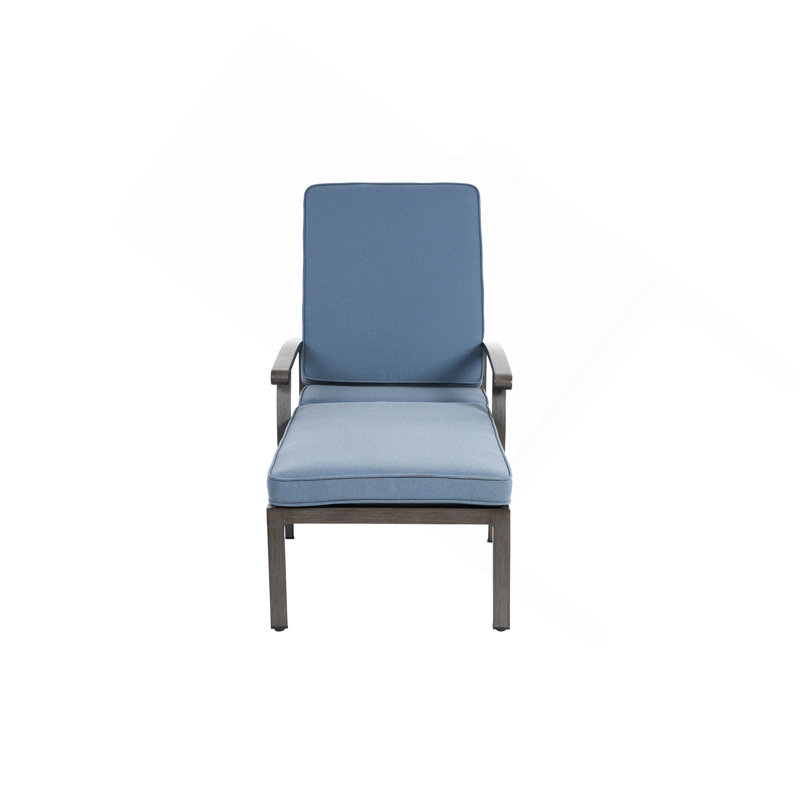 Méridienne en aluminium coulé, Bleu
