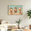 Ensemble de 1 tableau sur toile représentant des cactus du désert-130578586-130578596