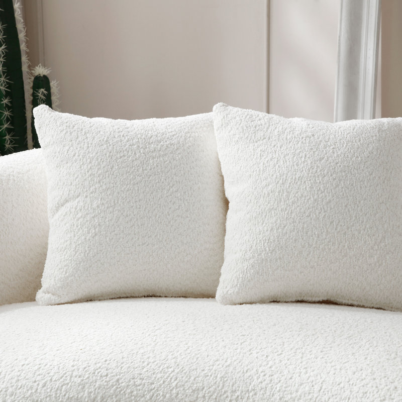 Canapé modulaire 102 pouces 5 places Boucle, Blanc
