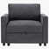 Fauteuil d'appoint de 38 po de large avec rangement sous le siège Tienna