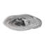 Assiette décorative en verre avec motif tourbillonnant pour la décoration intérieure - Élégante plaque décorative moderne pour la décoration de table, de chambre à coucher ou de cuisine - 21 po, gris