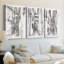 Europe Street Sketches I - Toile tendue avec châssis sur mesure - 3 pièces-541272873