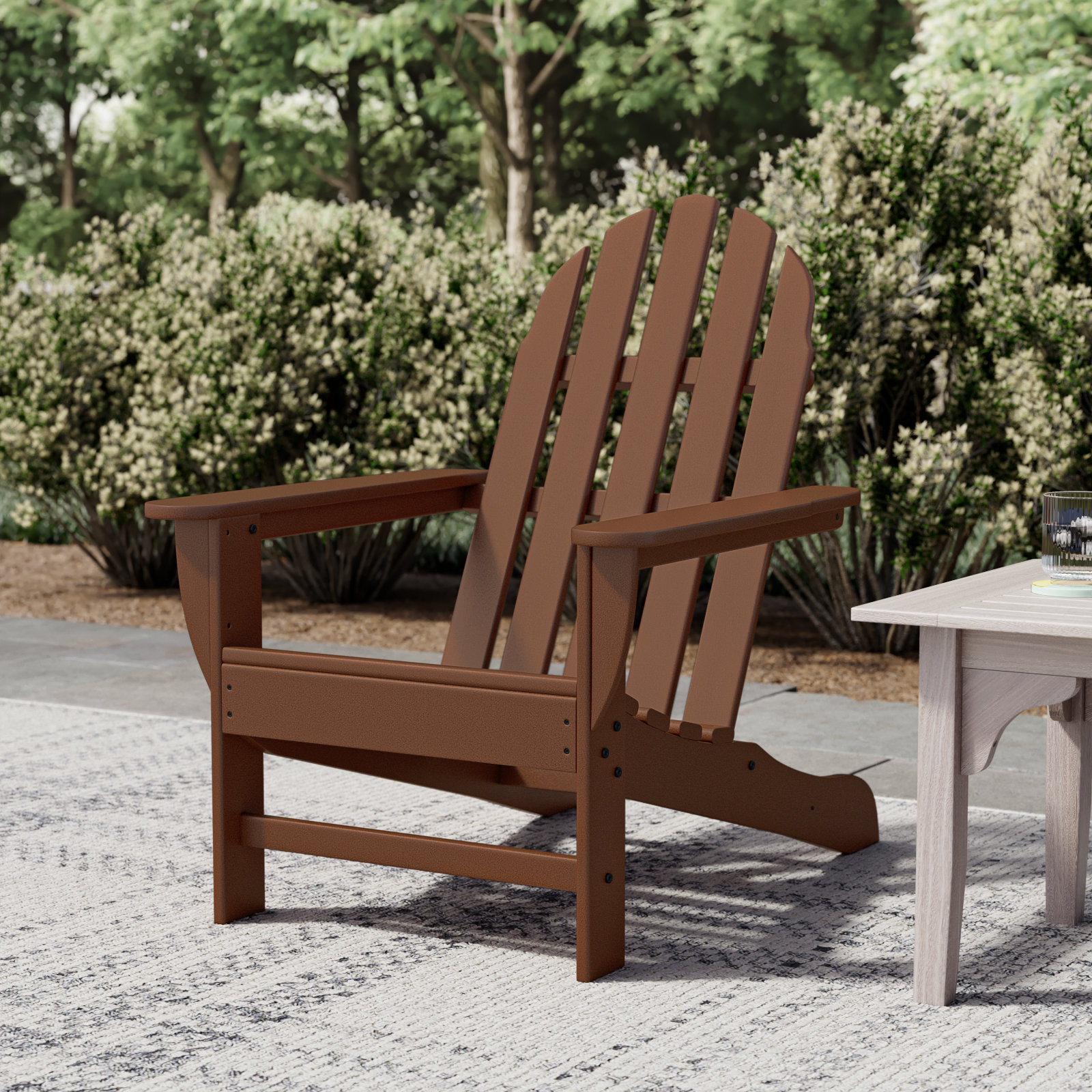 POLYWOOD Classic Adirondack Chair, Teak