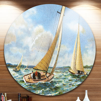 " Vintage Boats Sailing " Print
