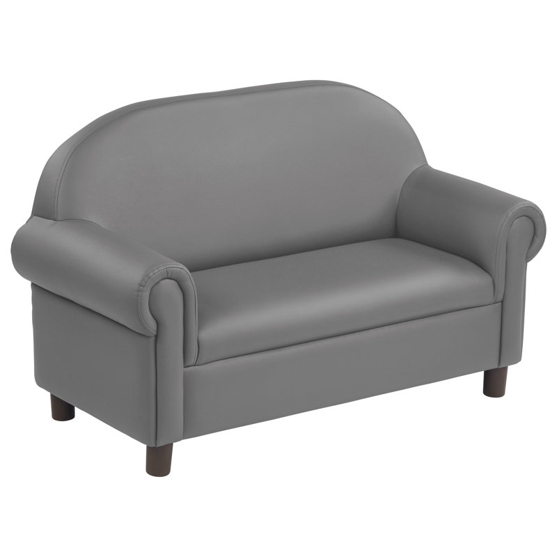 Little Lux Kids Club, 28" H x 44" W x 22" D, Gray