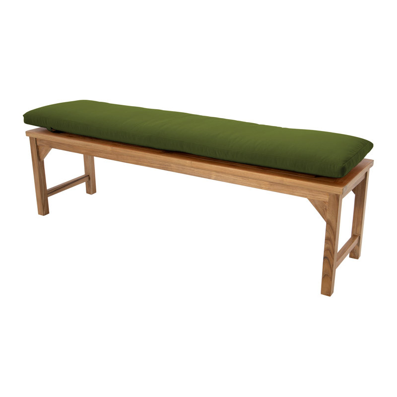 Banc de jardin en teck Velay, H 18 po x l 72 po x P 15,25 po, Fougère