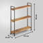 Freestanding Wood Spice Rack
