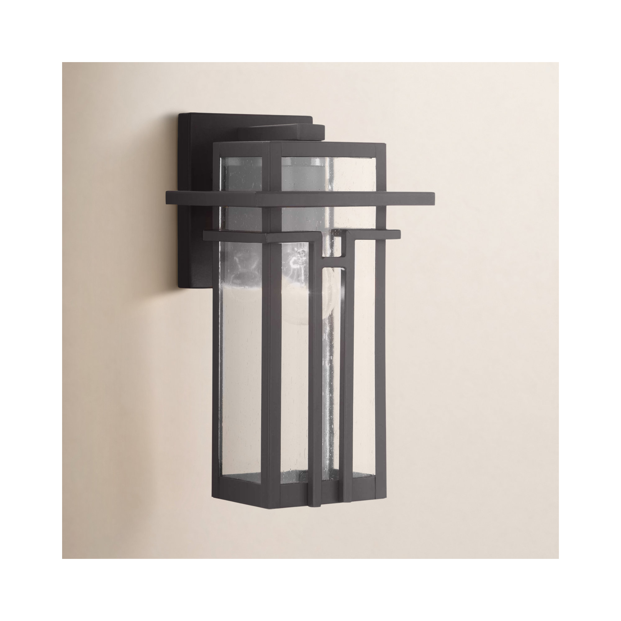 Blithe Single Light Outdoor Wall Light, 14.13" H x 7.63" W x 7.25" D