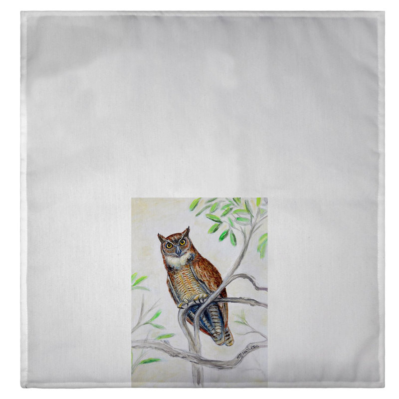 Serviette de hibou magnifiquement corne Reasor