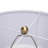 Table Lamp, With White Drum Shade