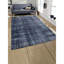 Tapis bleu abstrait touffeté-1985758586