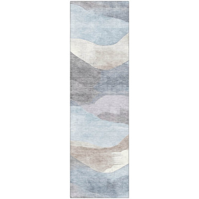 Premium Machine Washable Pinkston Waves Rug
