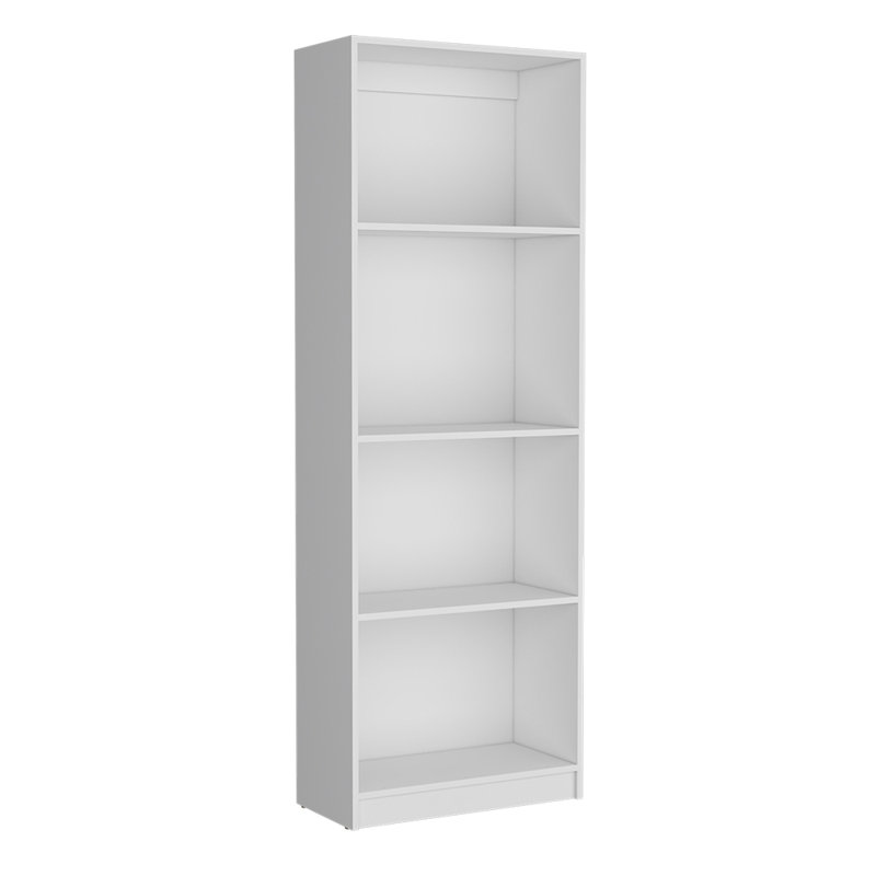 Bibliothèque Bkhome, Individuel, Blanc, (4 Shelves) 71.1" H x 24.7" W x 11.7" D