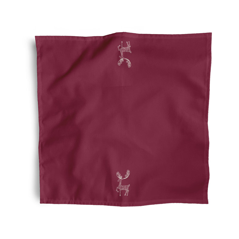 Lakrista Polyester Square Napkin, Cranberry
