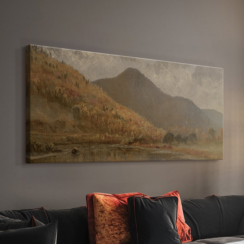 Landscape Series-DCCLV- Gallery Wrapped Canvas -Ready to Hang, H 24 po x l 48 po